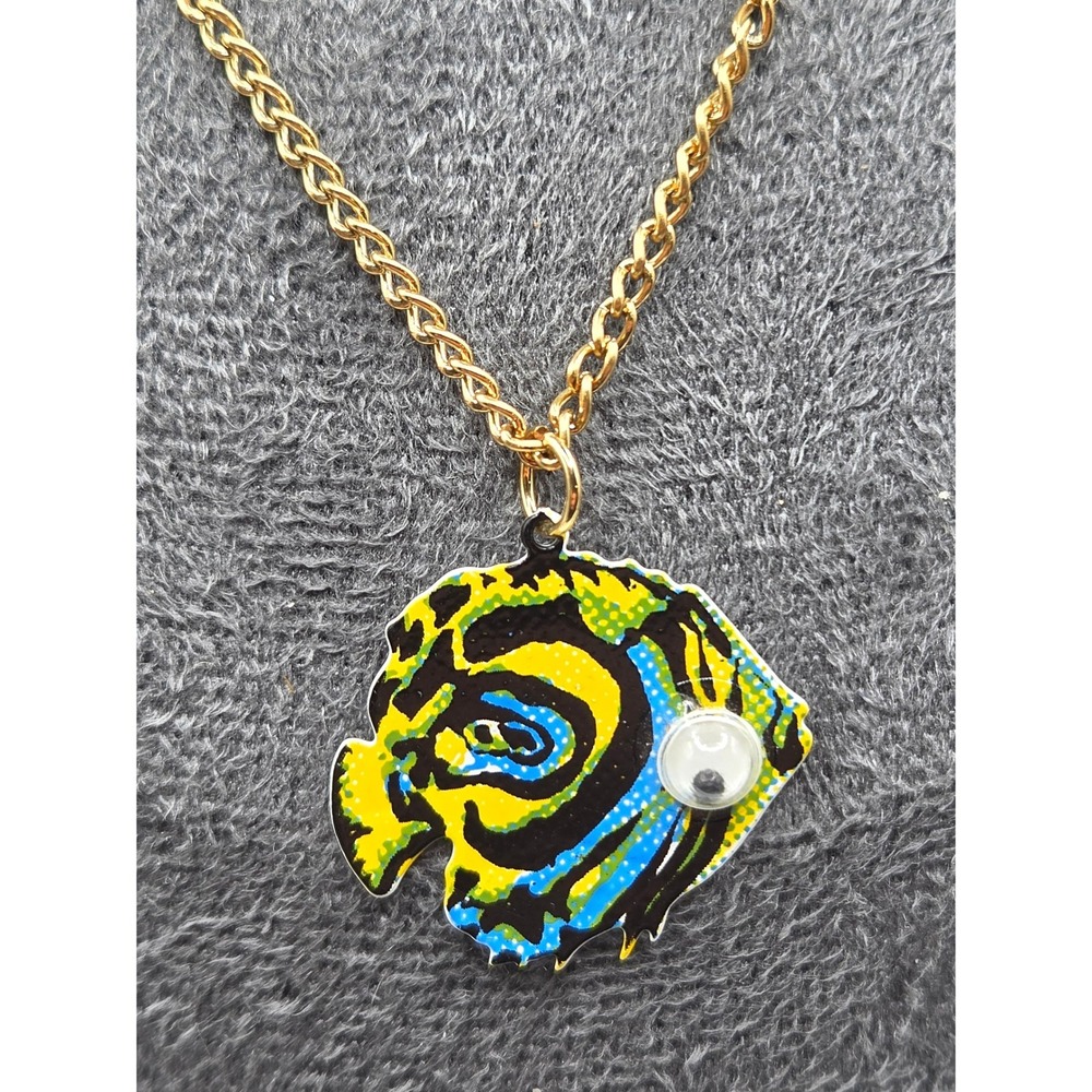 Mainline Deals Pendant Necklace Vintage Inspired 70s Tropical Fish Googly Eye #